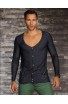 Bluza Decoltata cu Aspect Degradat