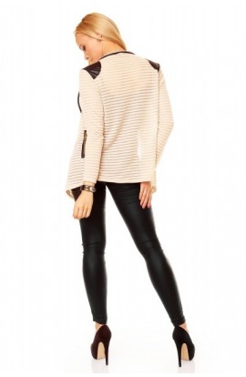 Cardigan casual bej