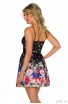 Rochie Babydoll cu Imprimeu Floral si Decupaj