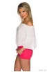 Top Bardot cu Maneci Trompeta