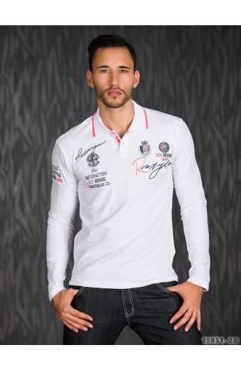 Bluza Polo cu Logo Print