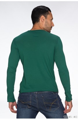 Bluza Uni verde cu Maneca Lunga
