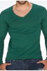 Bluza Uni verde cu Maneca Lunga