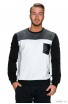 Bluza de Trening Barbati cu Elemente de Contrast si Buzunar Decorativ