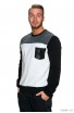 Bluza de Trening Barbati cu Elemente de Contrast si Buzunar Decorativ
