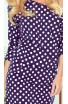 Rochie albastra  sport cu  buline