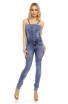 Salopeta din denim cu buzunare si Bretele