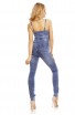 Salopeta din denim cu buzunare si Bretele