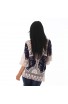 Top Navy din Tesatura cu Insertii Transparente
