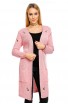 Cardigan Midi cu Taieturi Decorative