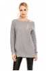 Pulover Calduros din Tricot cu Taieturi Decorative