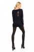 Pulover Calduros din Tricot cu Taieturi Decorative