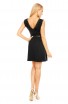 Rochie Mini Dama cu Decolteu in V si Insertii din Dantela