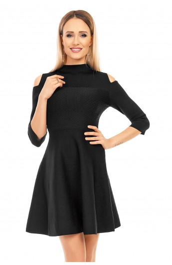 Rochie Mini BabyDoll cu Maneci Trei Sferturi
