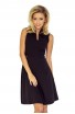 Rochie neagra cu guler ridicat