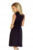 Rochie neagra cu guler ridicat