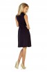 Rochie neagra cu guler ridicat