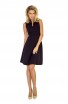 Rochie neagra cu guler ridicat