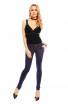 Jeans Slim Fit cu Talie Joasa pentru Femei