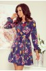 Rochie cu volane cu imprimeu floral