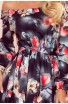 Rochie cu volane cu imprimeu floral