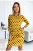 Rochie sport  galben cu buline negre