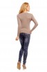 Pulover casual cu croi mulat