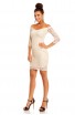 Rochie din dantela cu decolteu barcuta
