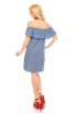 Rochie cu aspect de blugi cu umerii goi