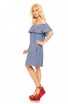 Rochie cu aspect de blugi cu umerii goi